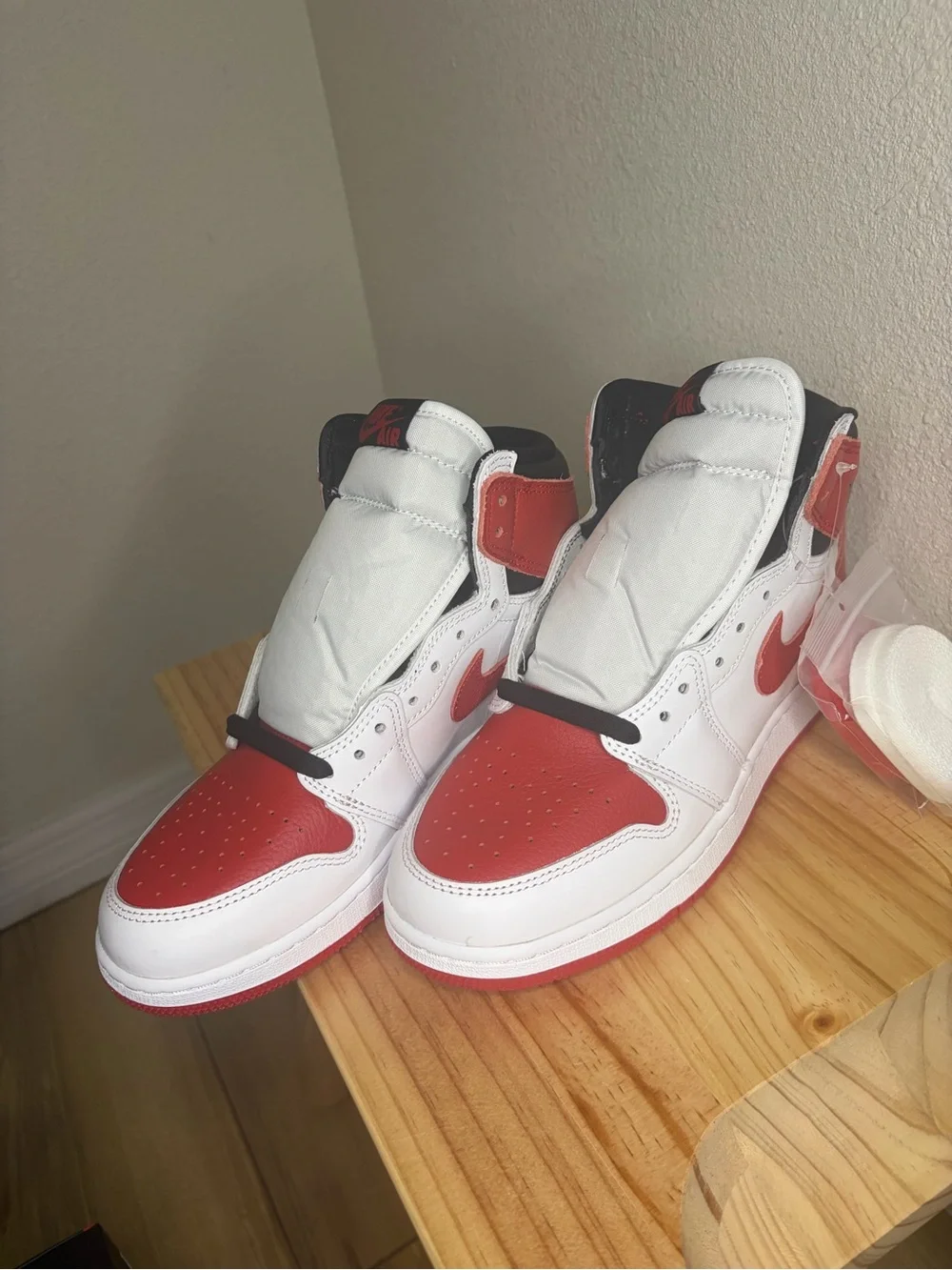 Nike White & Red High-Top Sneakers - Picture 3 of 13
